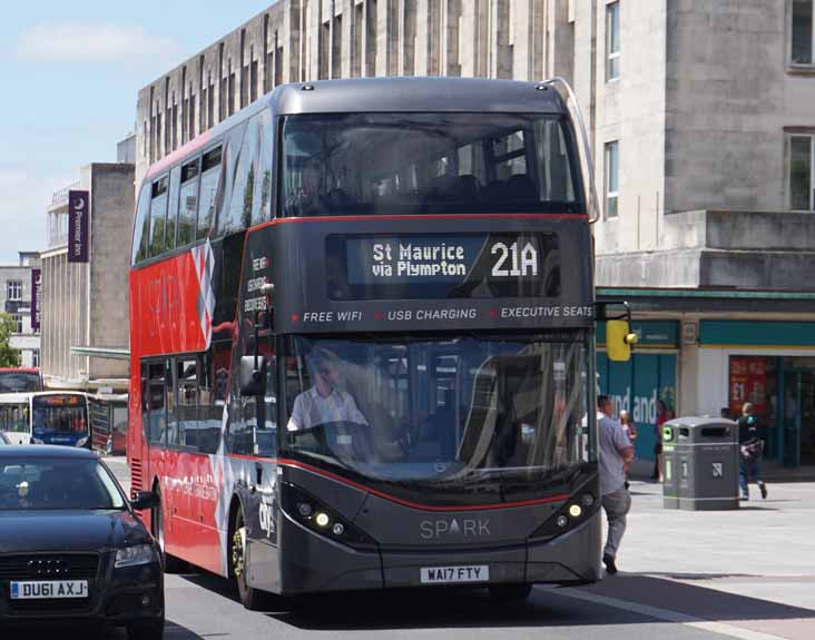 Plymouth Citybus Alexander Dennis Enviro400CITY Spark 564